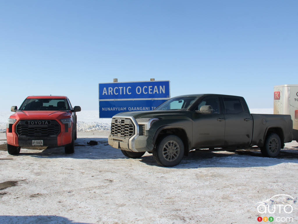 The 2022 Toyota Tundras, in the Canadian tundra